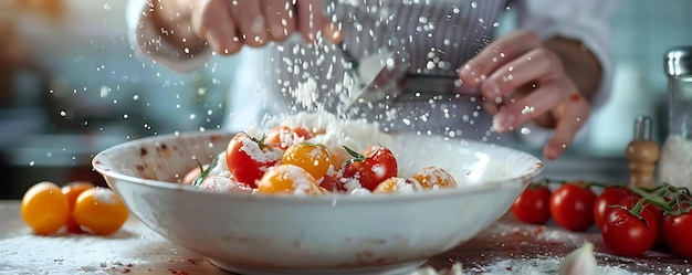 Osoba przygotowująca posiłek